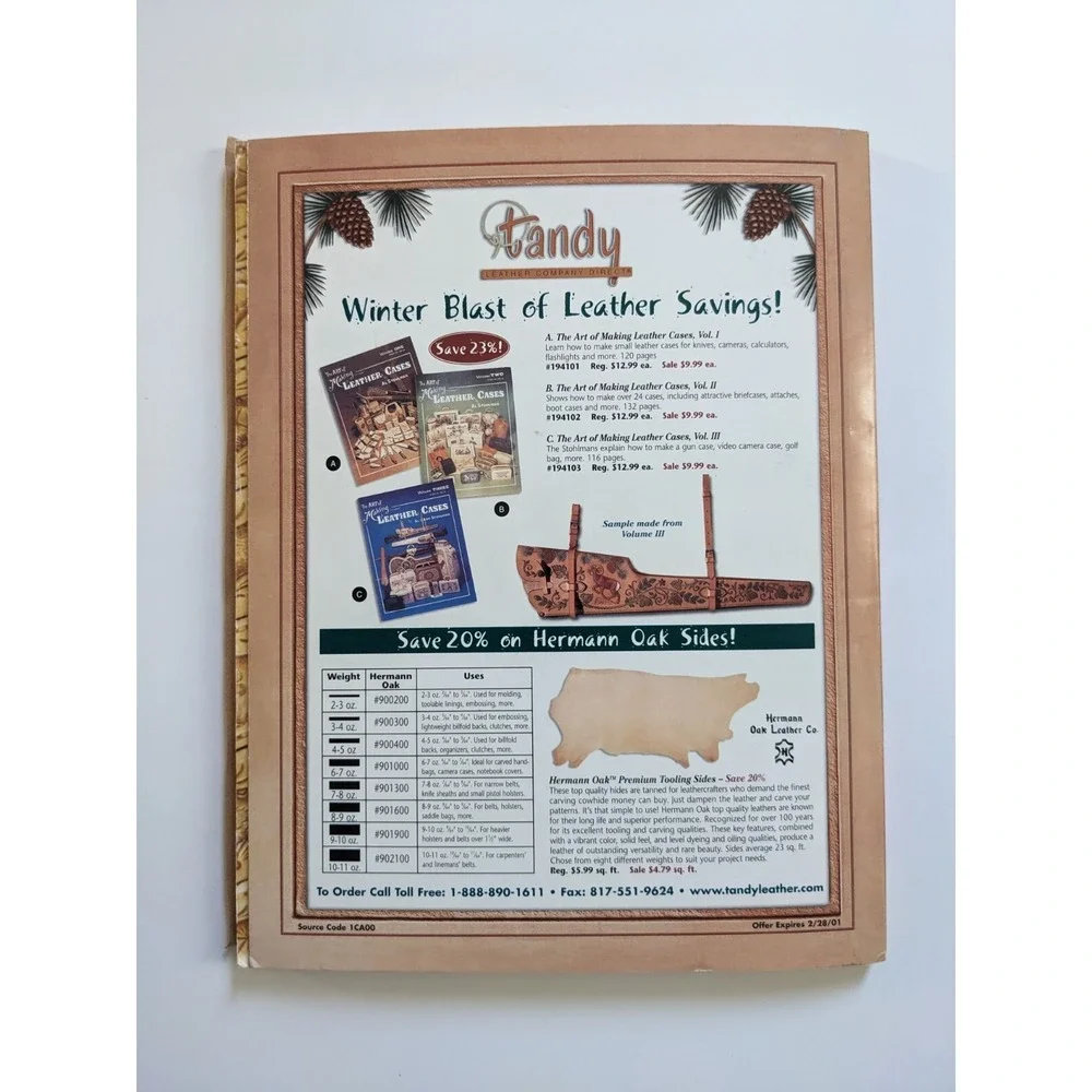 The Leather Crafters & Saddlers Journal Vol. 11‎ No. 1 Jan-Feb 2001 VTG Patterns